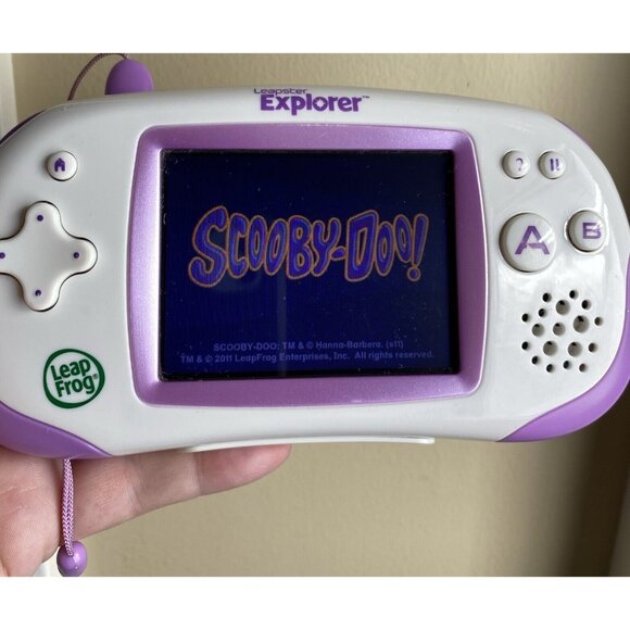LeapFrog Leapster Explorer Learning Game Console System Purple HandHeld Tested - Picture 3 of 16